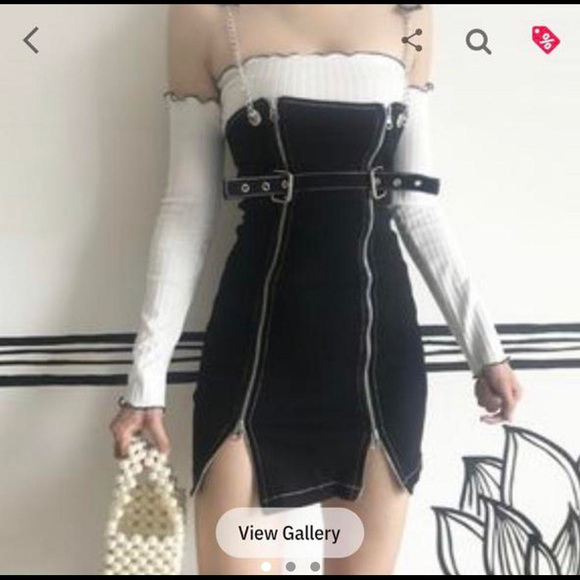 Dresses & Skirts - Denim dress black short